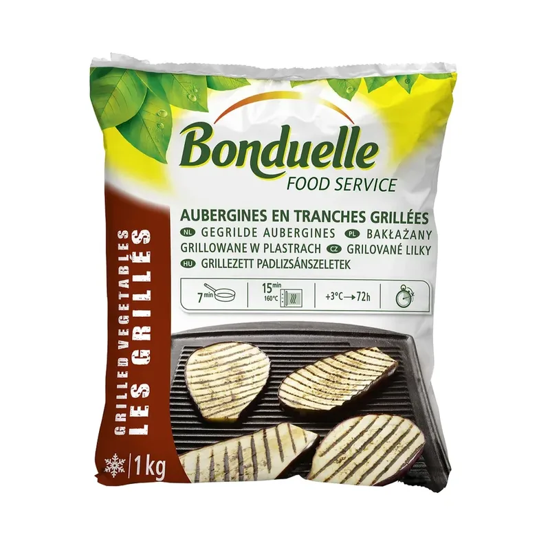 AUBERGINES TRANCHEES BONDUELLE IQF 1KG