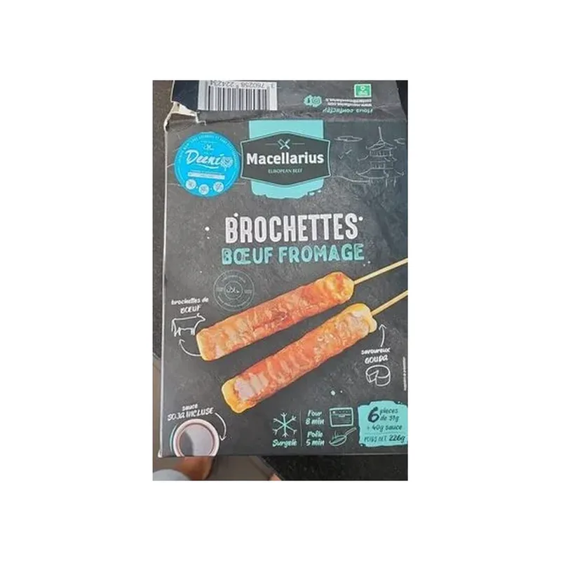 BROCHETTES BOEUF FROMAGE MACCELARIUS 226G