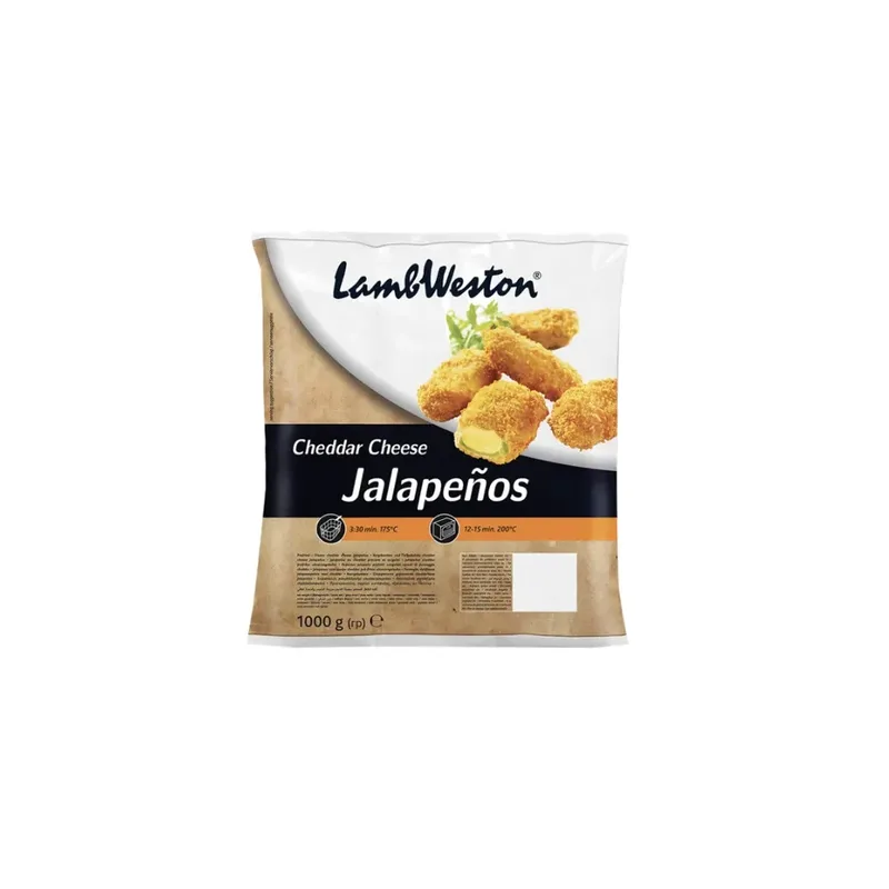CHEDDAR CHEESE JALAPENOS LAMB WESTON 1KG