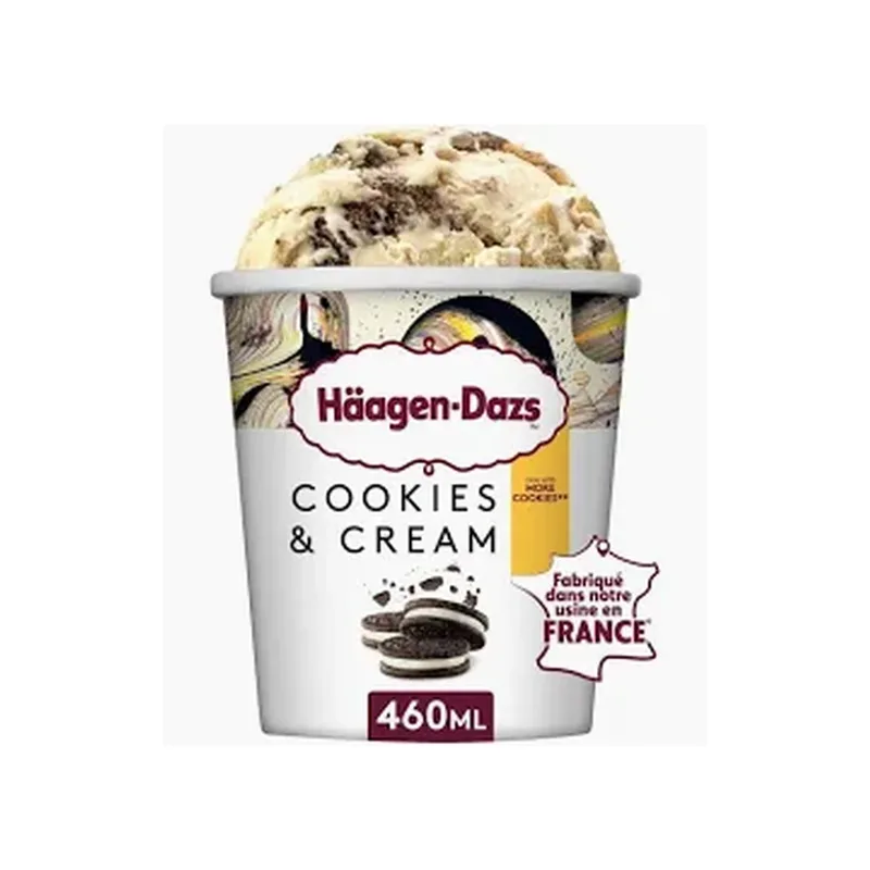 HAAGEN-DAZS COOKIES & CREAM 460ML