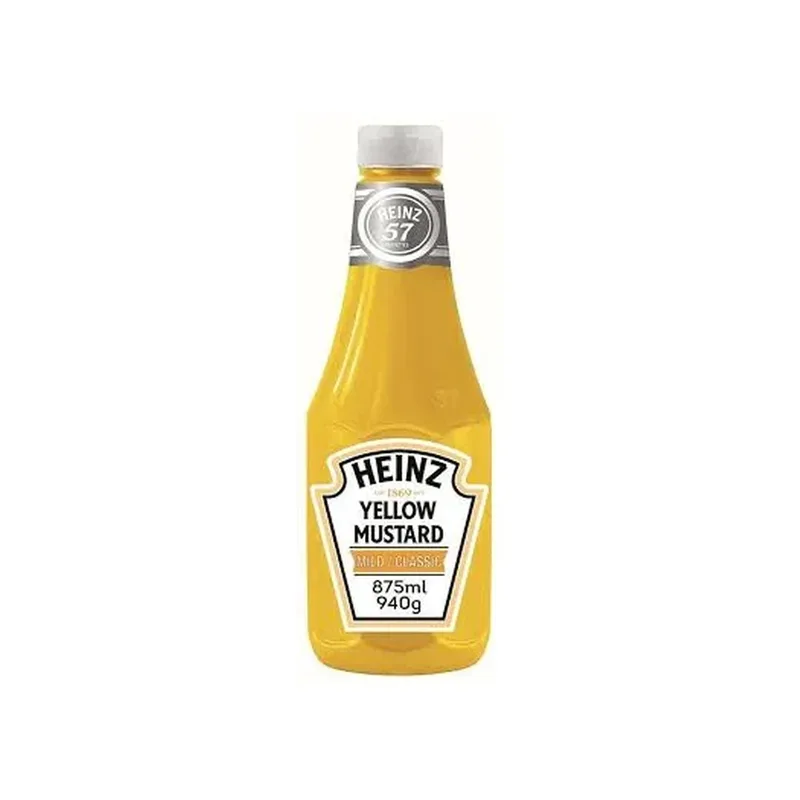 HEINZ YELLOW MUSTARD 875ML-940G