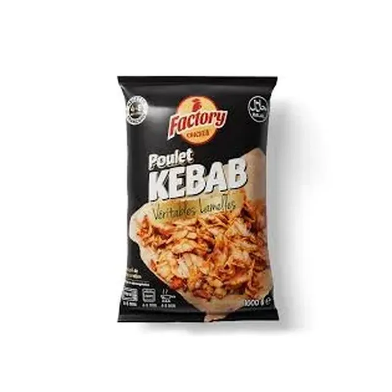 KEBAB LAMELLES FACTORY POULET 800G