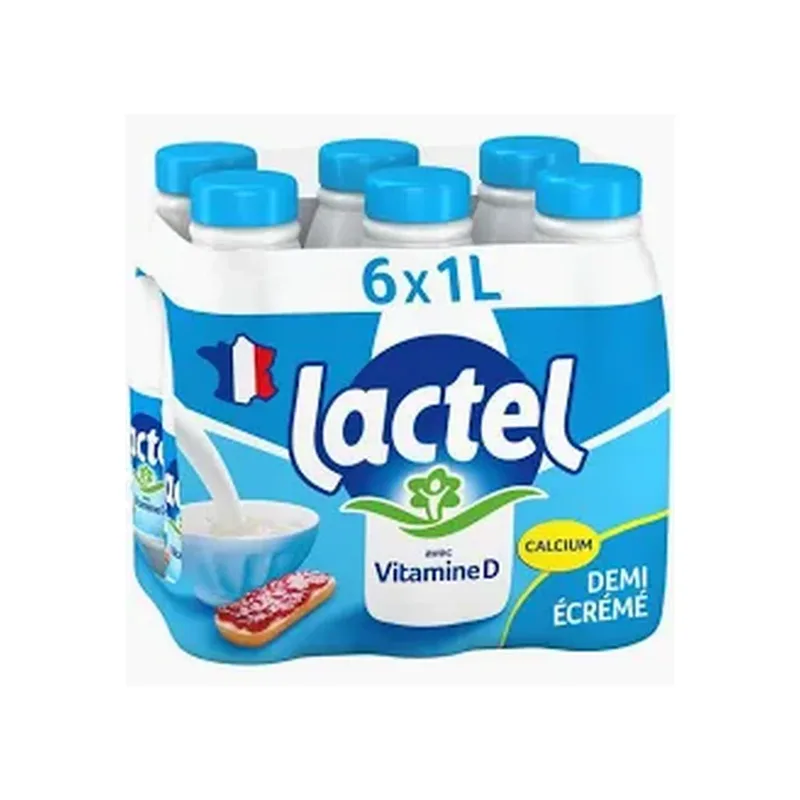 LAIT LACTEL PRO DEMI-ECREME 1L