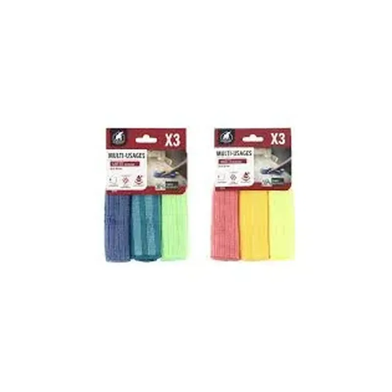 LAVETTES MICROFIBRES x3