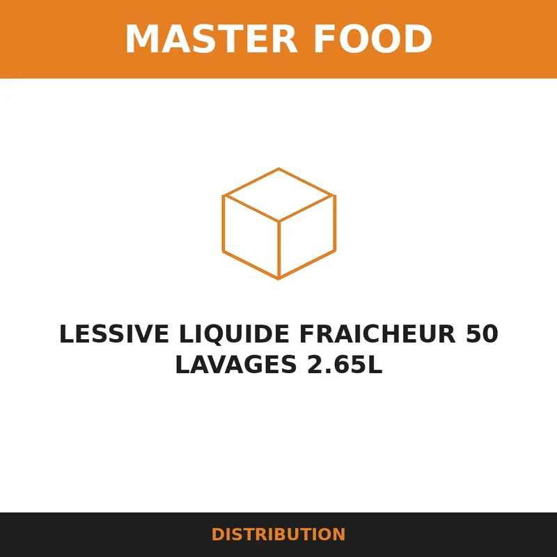 LESSIVE LIQUIDE FRAICHEUR 50 LAVAGES 2.65L