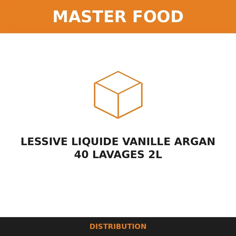 LESSIVE LIQUIDE VANILLE ARGAN 40 LAVAGES 2L