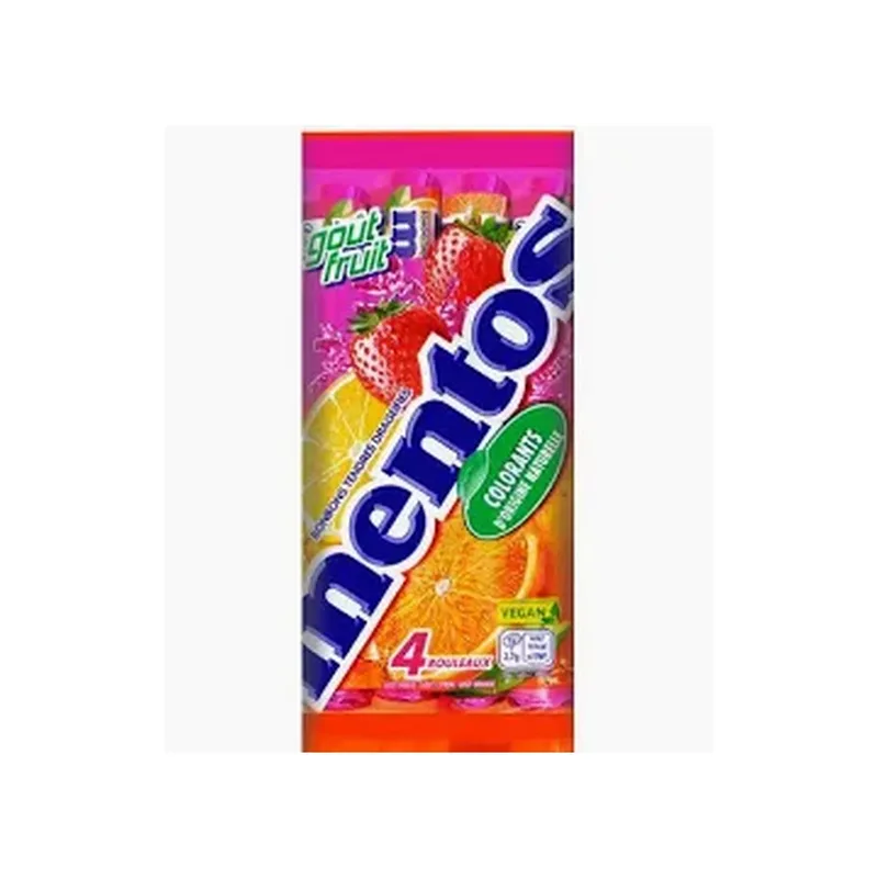 MENTOS FRUITS ROULEAUX 38G
