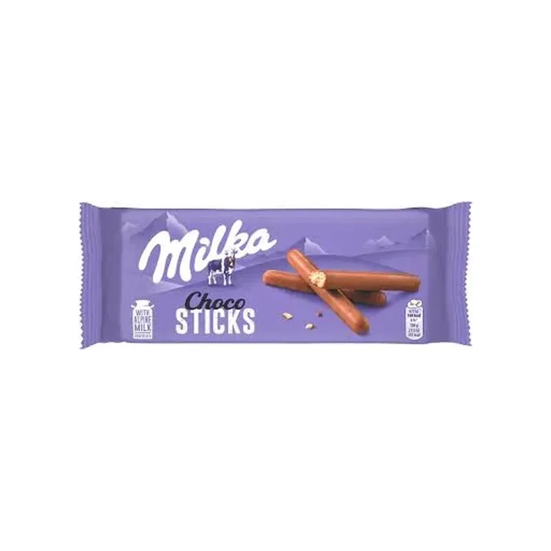 MILKA BISCUITS CHOCO STICKS 112G
