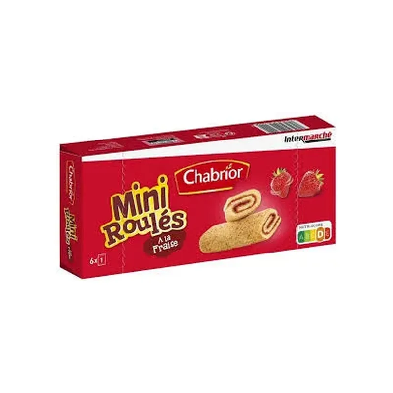 MINI ROULES FRAISE 150G x6