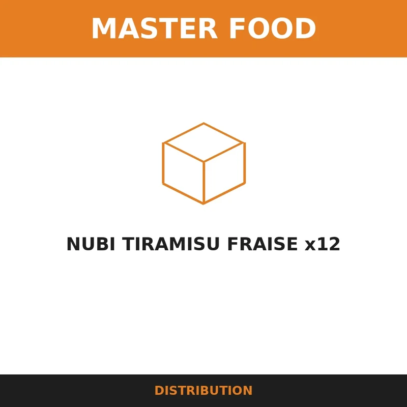 NUBI TIRAMISU FRAISE x12