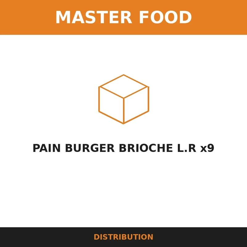 PAIN BURGER BRIOCHE L.R x9