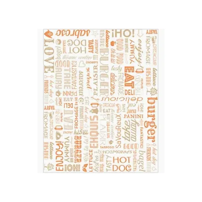 PAPIER EMB.ORANGE "PAROLES" 28X34 x1000