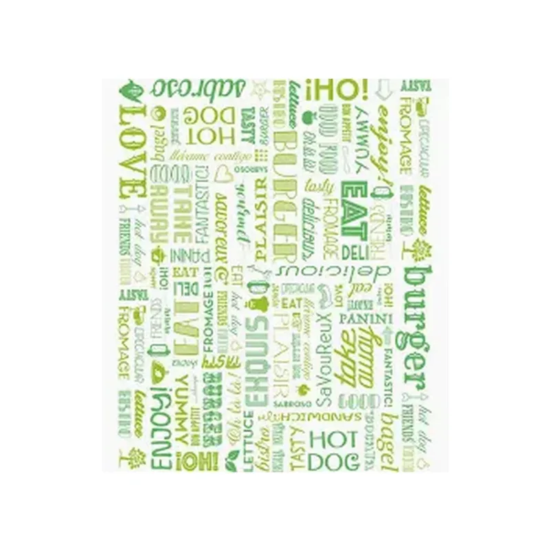 PAPIER EMB.VERT "PAROLES" 31X38 x1000