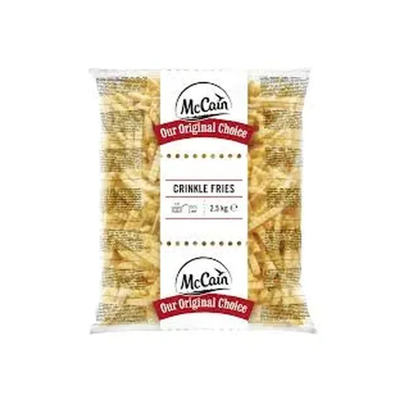 SACHET CRINKLE FRIES MCCAIN 2.5KG