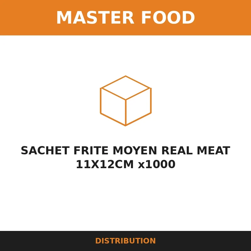 SACHET FRITE MOYEN REAL MEAT 11X12CM x1000