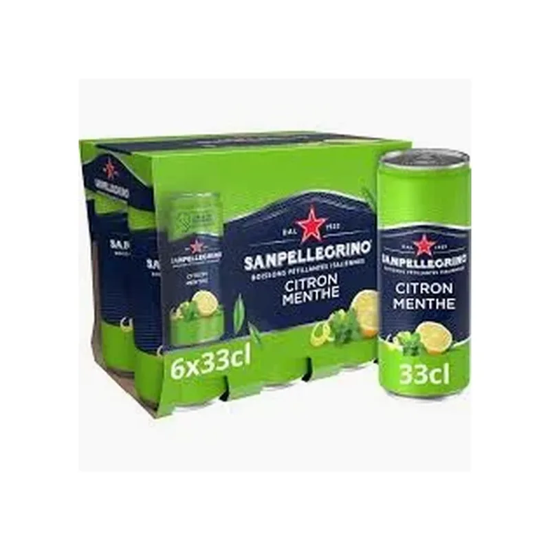 SAN PELLEGRINO MENTHE CITRON 33CL x6