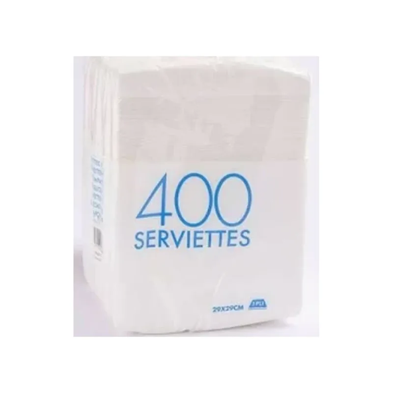 SERVIETTE BLANCHE 30x30CM x500