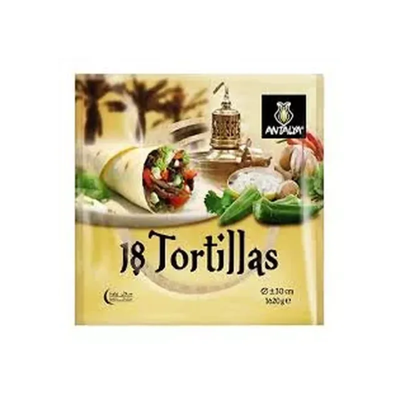TORTILLAS ANTALYA 30CM 80G x18