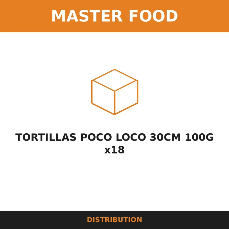 TORTILLAS POCO LOCO 30CM 100G x18