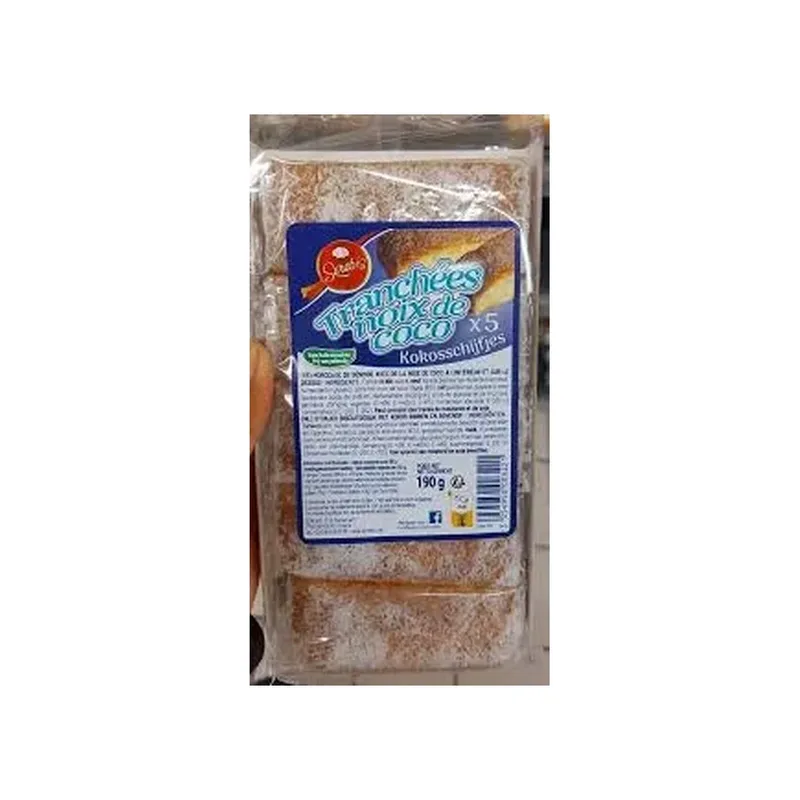 TRANCHEES A LA NOIX DE COCO 190G x5