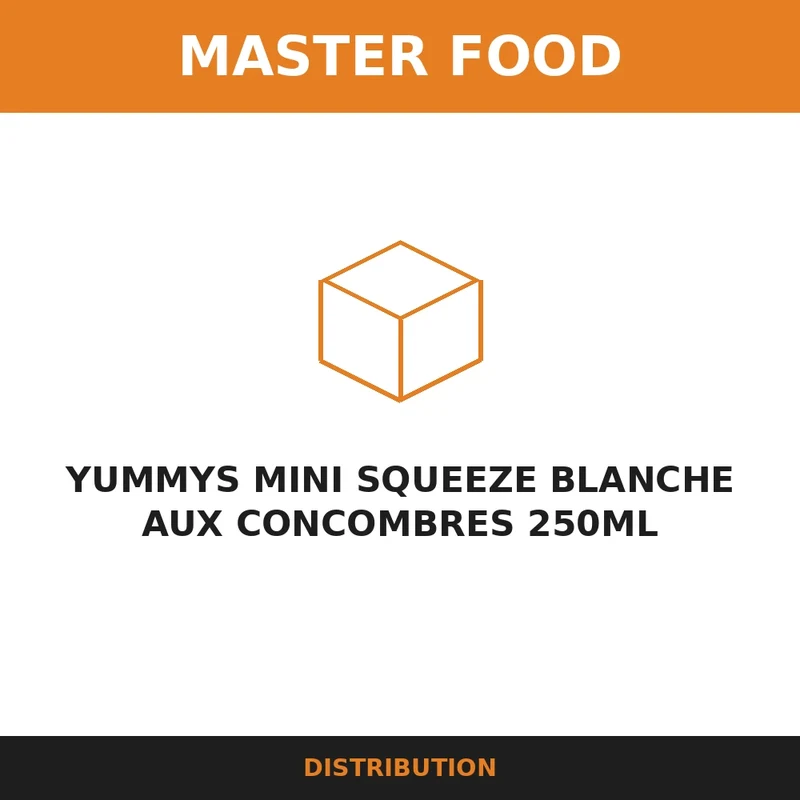 YUMMYS MINI SQUEEZE BLANCHE AUX CONCOMBRES 250ML